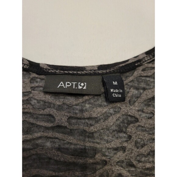 Sleepwear Dress Nightgown Womens Medium Animal Print Lightweight Semi Sheer - Picture 8 of 10